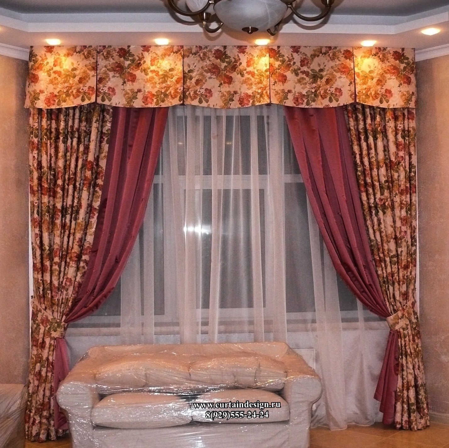 классические шторы на заказ в москве